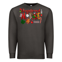 Smoke Registered Nurse Christmas Premium Sweatshirt - LillyAllenDesigns