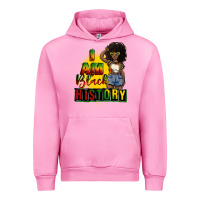 Fuchsia Pink i am black history juneteenth Urban Hoodie - CowGirlArtShop
