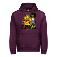 Mauve Wine i am black history juneteenth Urban Hoodie - CowGirlArtShop
