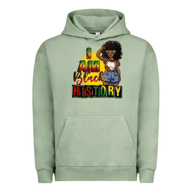 I Am Black History Juneteenth Urban Hoodie by CowGirlArtShop | Teevron
