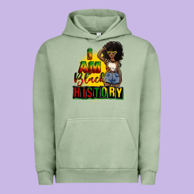I Am Black History Juneteenth Urban Hoodie Designed By Cowgirlartshop