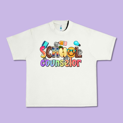 School Counselor Urban Heavy Tee Designed By Adodesignshop