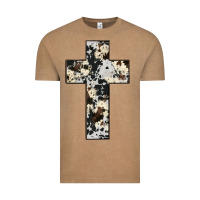 Vintage Coffee cowhide cross Vintage Tee - JahusDesignShop