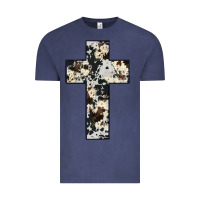 Vintage Denim cowhide cross Vintage Tee - JahusDesignShop