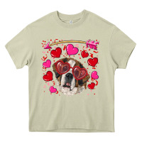 Mossy valentine's day  saint bernard dog Heavy Core Tee - RanaPortraitStore