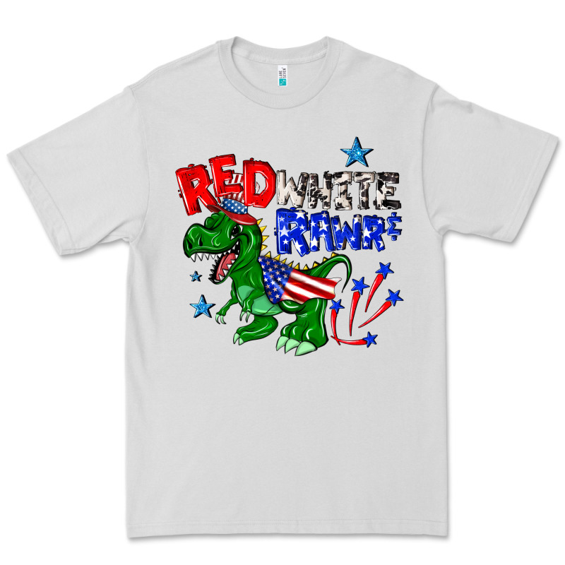 Red White Rawr Billie Wilder Premium Tee by texasbilliewilder | Teevron