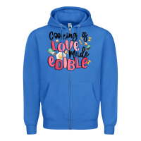 True Royal cooking is love made edible Zipper Hoodie - MaliasSmallBusiness