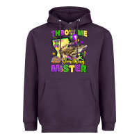 Plum throw me something mister louisiana mardi gras Heavyweight Hoodie - LillyAllenDesigns