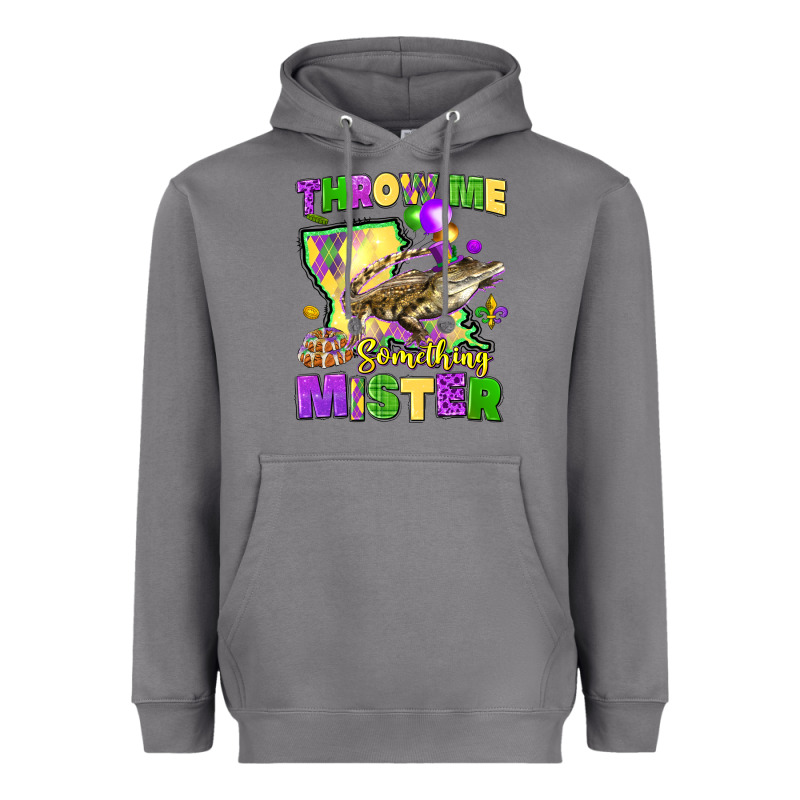 Throw Me Something Mister Louisiana Mardi Gras Heavyweight Hoodie by LillyAllenDesigns | Teevron