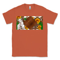Copper baby goats and sunflower and cactus with cowhide license plate Classic Tee - Artiststas