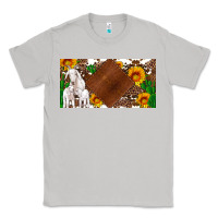 Moon Dust baby goats and sunflower and cactus with cowhide license plate Classic Tee - Artiststas