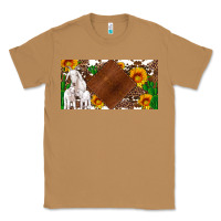 Toasted Coconut baby goats and sunflower and cactus with cowhide license plate Classic Tee - Artiststas