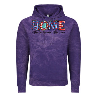 Cloud Purple home of the because of the brave Vintage Hoodie - JahusDesignShop