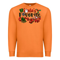 Carrot Santa's Favorite Caregiver Christmas Premium Sweatshirt - LillyAllenDesigns