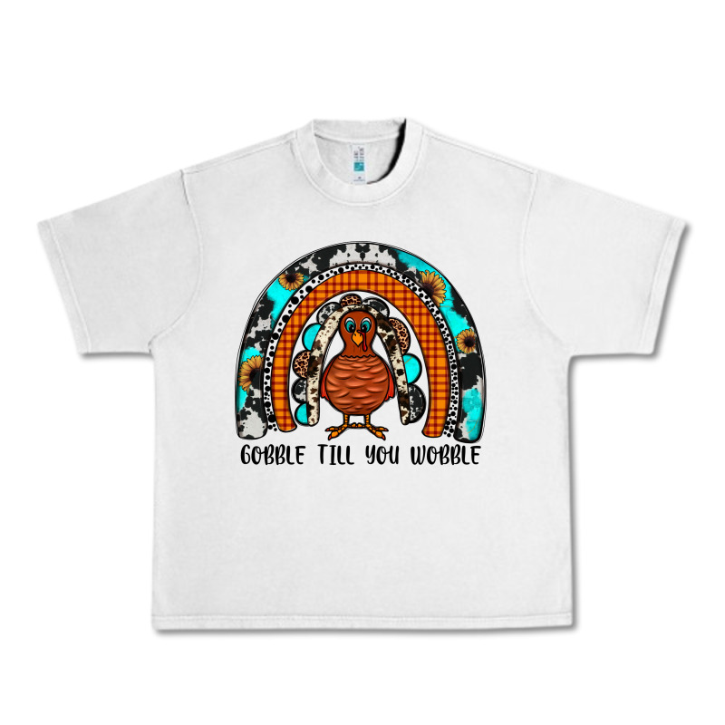 Gobble Till You Wobble Rainbow Urban Heavy Tee by JahusDesignShop | Teevron