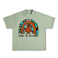 Oil Green gobble till you wobble rainbow Urban Heavy Tee - JahusDesignShop