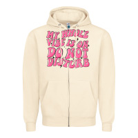 Sandshell my whole vibes on do not disturb Zipper Hoodie - MaliasSmallBusiness