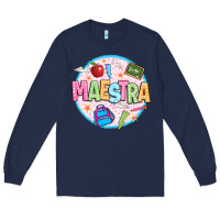 Navy maestra Long Sleeve Tee - JahusDesignShop