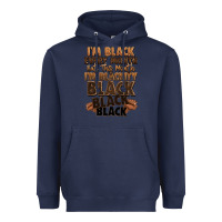 Navy im black every month but this month im blackity bl Heavyweight Hoodie - LillyAllenDesigns