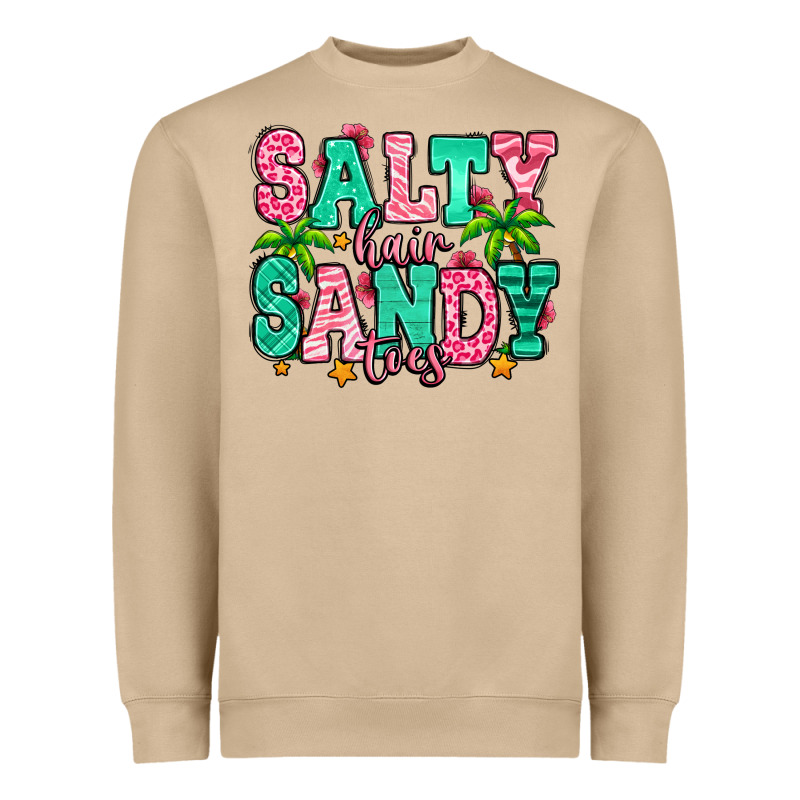 Salty Hair Sandy Toes Heavyweight Sweatshirt by Jasminsmagicworld | Teevron