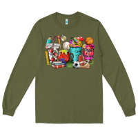 Army Green p.e. teacher coffee cups Long Sleeve Tee - NancyCooperArtShop