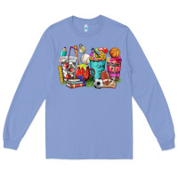Colony Blue p.e. teacher coffee cups Long Sleeve Tee - NancyCooperArtShop