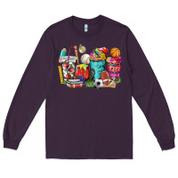 Plum p.e. teacher coffee cups Long Sleeve Tee - NancyCooperArtShop