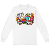 White p.e. teacher coffee cups Long Sleeve Tee - NancyCooperArtShop