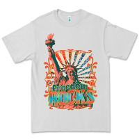 Dove Grey retro freedom rocks billie wilder Premium Tee - texasbilliewilder