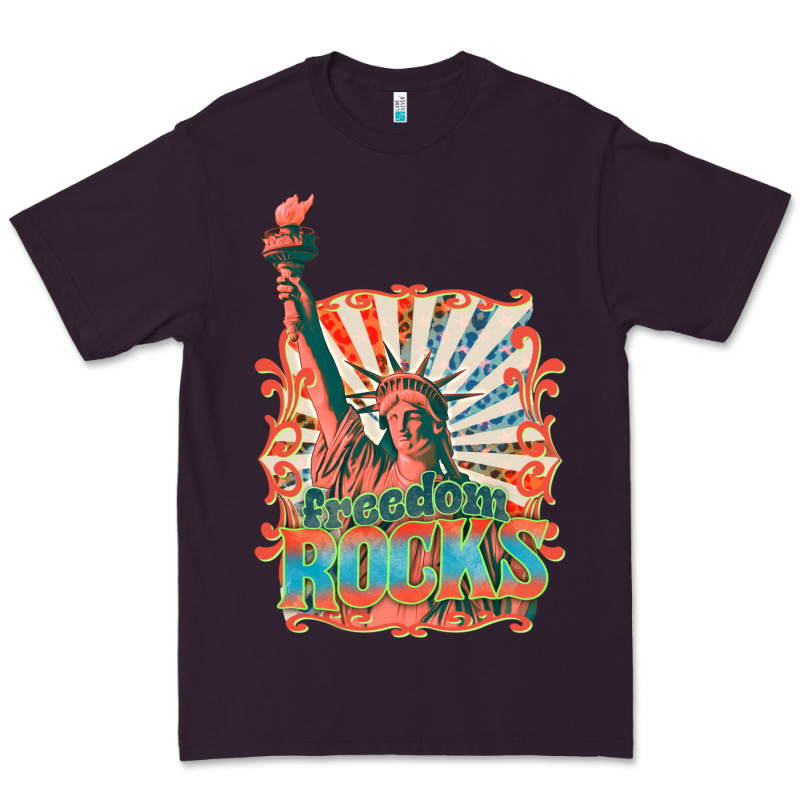Retro Freedom Rocks Billie Wilder Premium Tee by texasbilliewilder | Teevron