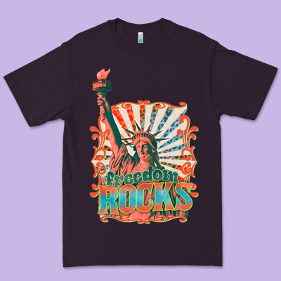 Premium Tee retro freedom rocks billie wilder
