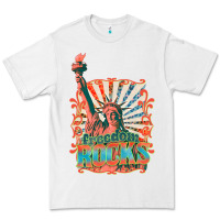 White retro freedom rocks billie wilder Premium Tee - texasbilliewilder