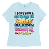 Baby Blue i don't have a favorite child Ladies Tee - MaliasSmallBusiness