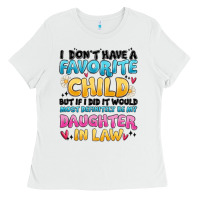 White i don't have a favorite child Ladies Tee - MaliasSmallBusiness