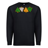 Black christmas tree cookies Premium Sweatshirt - LillyAllenDesigns