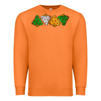 Carrot christmas tree cookies Premium Sweatshirt - LillyAllenDesigns