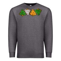 Charcoal Heather christmas tree cookies Premium Sweatshirt - LillyAllenDesigns