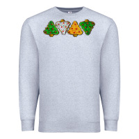 Heather Grey christmas tree cookies Premium Sweatshirt - LillyAllenDesigns
