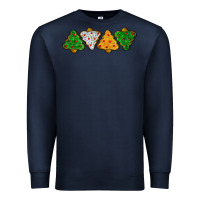 Navy christmas tree cookies Premium Sweatshirt - LillyAllenDesigns