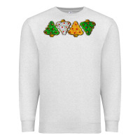Oatmeal Heather christmas tree cookies Premium Sweatshirt - LillyAllenDesigns