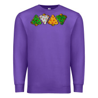 Purple christmas tree cookies Premium Sweatshirt - LillyAllenDesigns