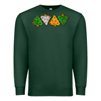 Sports Green christmas tree cookies Premium Sweatshirt - LillyAllenDesigns