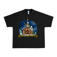 Black Christmas church and snow grace and mercy Urban Heavy Tee - AdoDesignShop