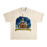 Sandshell Christmas church and snow grace and mercy Urban Heavy Tee - AdoDesignShop