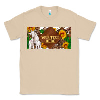 Mushroom (preview)baby goats and sunflower and cactus with cowhide license plat Classic Tee - Artiststas