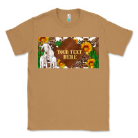 Toasted Coconut (preview)baby goats and sunflower and cactus with cowhide license plat Classic Tee - Artiststas