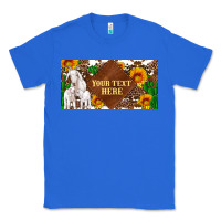 True Royal (preview)baby goats and sunflower and cactus with cowhide license plat Classic Tee - Artiststas