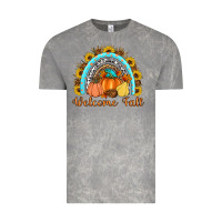 Cloud Rock Welcome Fall Rainbow Vintage Tee - Artiststas