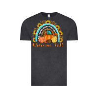 Vintage Black Welcome Fall Rainbow Vintage Tee - Artiststas