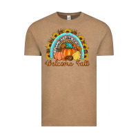 Vintage Coffee Welcome Fall Rainbow Vintage Tee - Artiststas